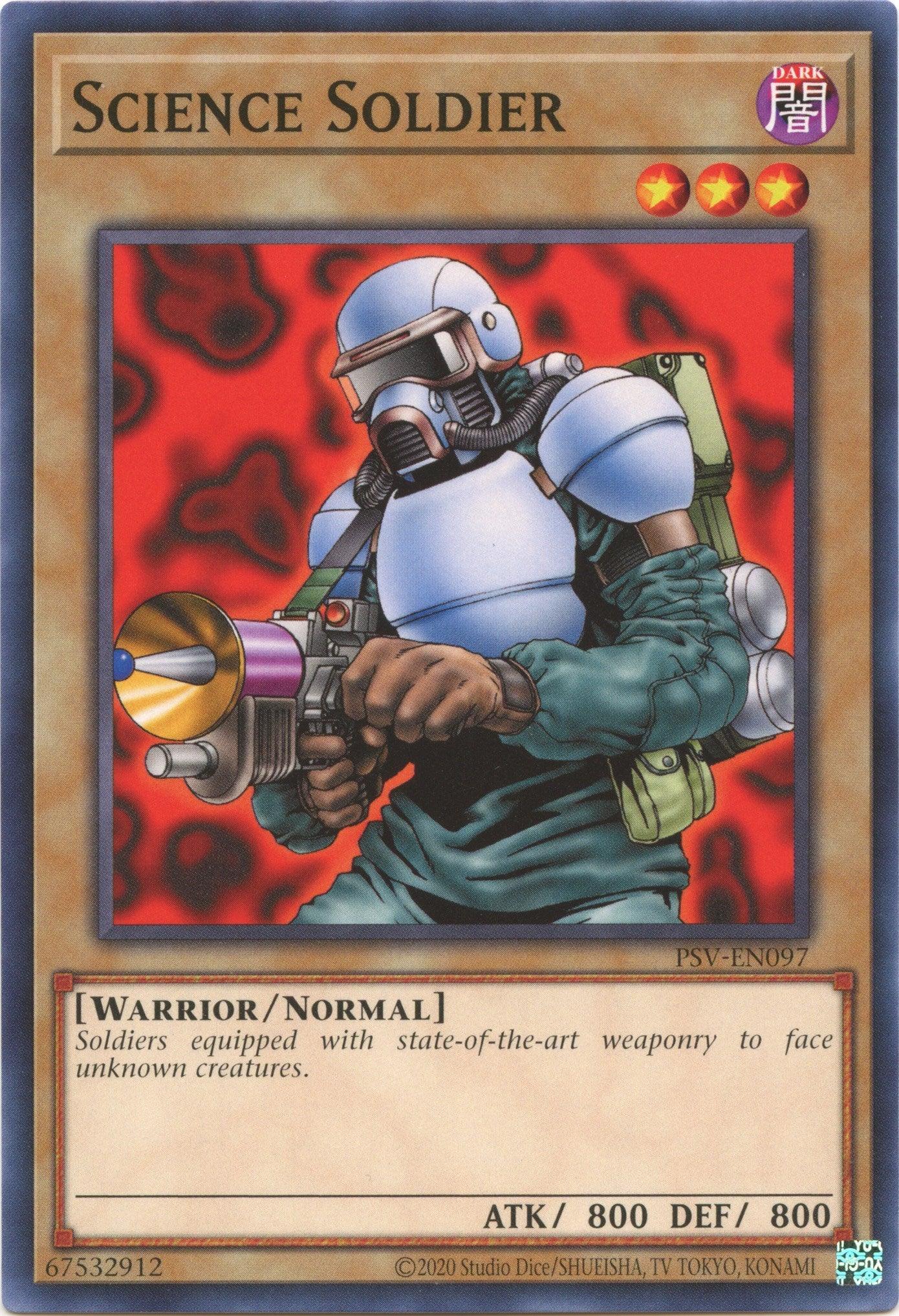 Common, Dark, Normal Monster, Pharaoh's Servant (25th Anniversary Edition), Unlimited, Warrior Science Soldier (25th Anniversary) [PSV-EN097] Common - Trading Card World
