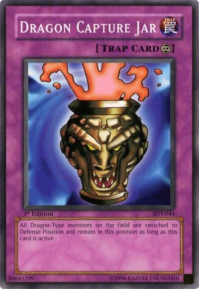 1st Edition, Common, Continuous Trap, Starter Deck: Yugi, Trap, Unlimited Dragon Capture Jar [SDY-044] Common - Trading Card World