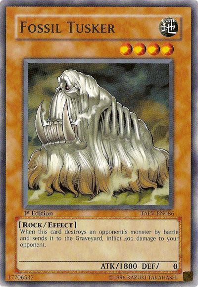 1st Edition, Earth, Effect Monster, Rare, Rock, Tactical Evolution, Unlimited Fossil Tusker [TAEV-EN086] Rare - Trading Card World