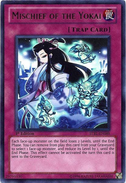 1st Edition, Normal Trap, Starstrike Blast, Trap, Ultra Rare, Unlimited Mischief of the Yokai [STBL-EN089] Ultra Rare - Trading Card World