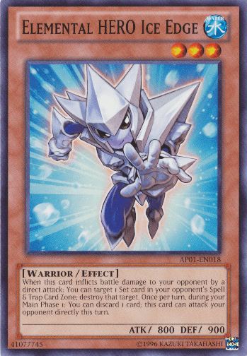 Astral Pack 1, Common, Effect Monster, Unlimited, Warrior, Water Elemental HERO Ice Edge [AP01-EN018] Common - Trading Card World