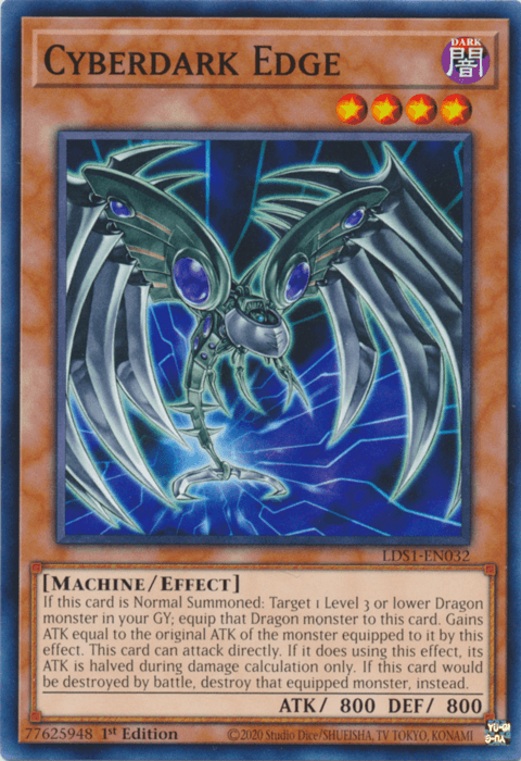 1st Edition, Common, Dark, Effect Monster, Legendary Duelists: Season 1, Machine Cyberdark Edge [LDS1-EN032] Common - Trading Card World