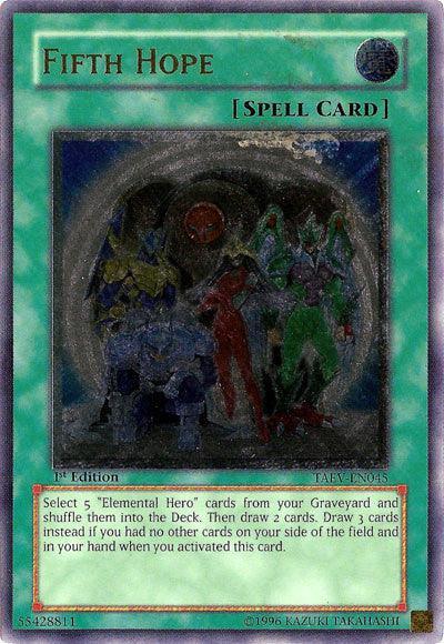 1st Edition, Normal Spell, Spell, Tactical Evolution, Ultimate Rare, Unlimited Fifth Hope [TAEV-EN045] Ultimate Rare - Trading Card World
