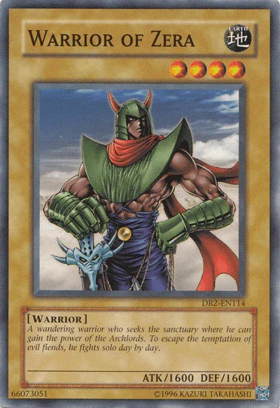 Common, Dark Revelation Volume 2, Earth, Normal Monster, Unlimited, Warrior Warrior of Zera [DR2-EN114] Common - Trading Card World