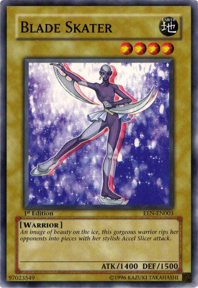 1st Edition, Common, Earth, Elemental Energy, Normal Monster, Unlimited, Warrior Blade Skater [EEN-EN003] Common - Trading Card World