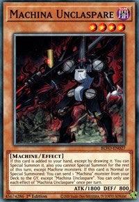 1st Edition, Blazing Vortex, Common, Dark, Effect Monster, Machine Machina Unclaspare [BLVO-EN027] Common - Trading Card World