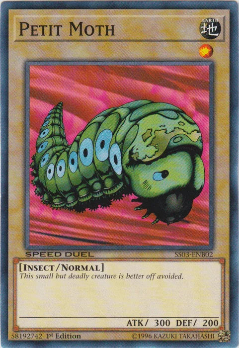 1st Edition, Common, Earth, Insect, Normal Monster, Speed Duel: Ultimate Predators Petit Moth [SS03-ENB02] Common - Trading Card World