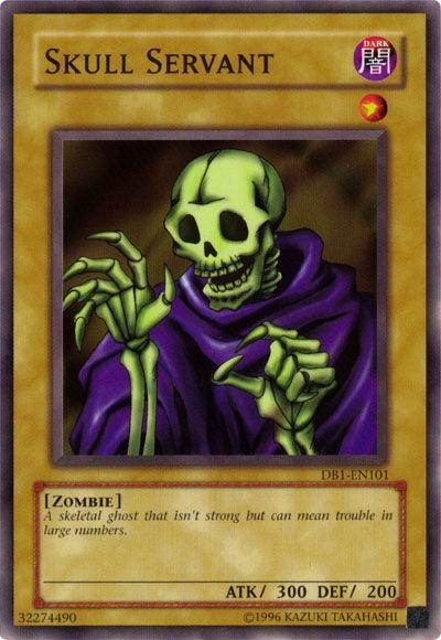 Common, Dark, Dark Beginning 1, Normal Monster, Unlimited, Zombie Skull Servant [DB1-EN101] Common - Trading Card World