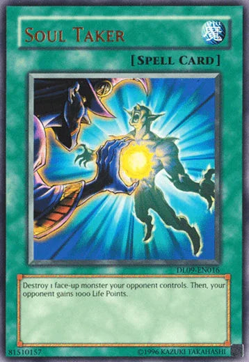 Duelist League Promo, Normal Spell, Rare, Spell, Unlimited Soul Taker (Bronze) [DL09-EN016] Rare - Trading Card World