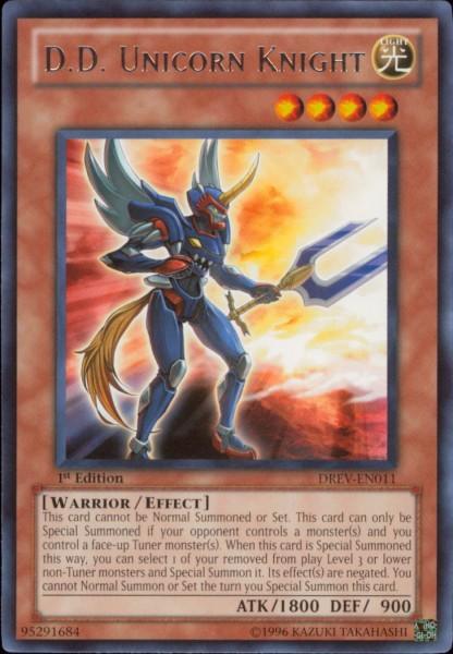 1st Edition, Duelist Revolution, Effect Monster, Light, Rare, Unlimited, Warrior D.D. Unicorn Knight [DREV-EN011] Rare - Trading Card World