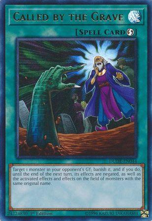 1st Edition, Duel Devastator, Quick Play Spell, Spell, Ultra Rare Called by the Grave [DUDE-EN044] Ultra Rare - Trading Card World