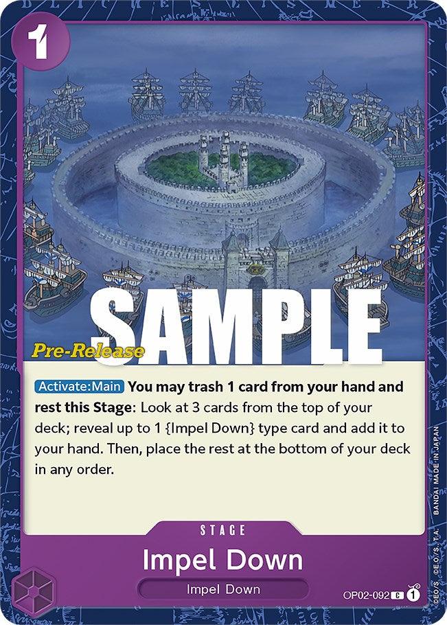 Common, Impel Down, Paramount War, Paramount War Pre-Release Cards, Stage Impel Down [Paramount War Pre-Release Cards] - Trading Card World