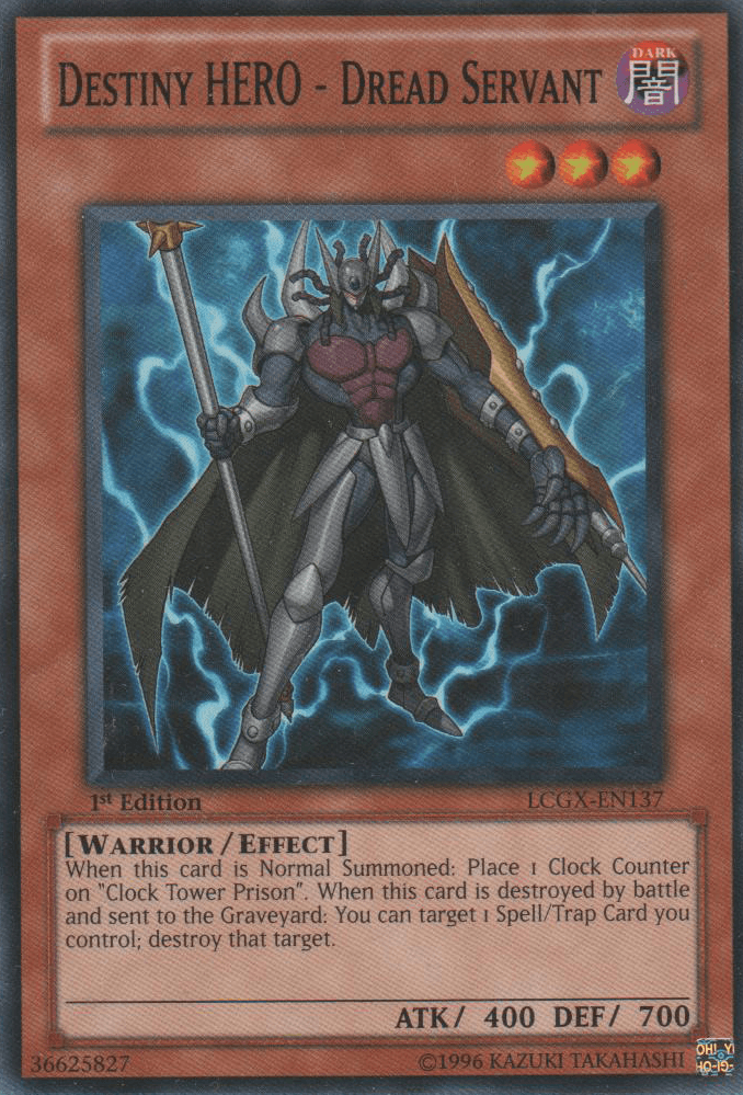 1st Edition, Common, Dark, Effect Monster, Legendary Collection 2, Unlimited, Warrior Destiny HERO - Dread Servant [LCGX-EN137] Common - Trading Card World