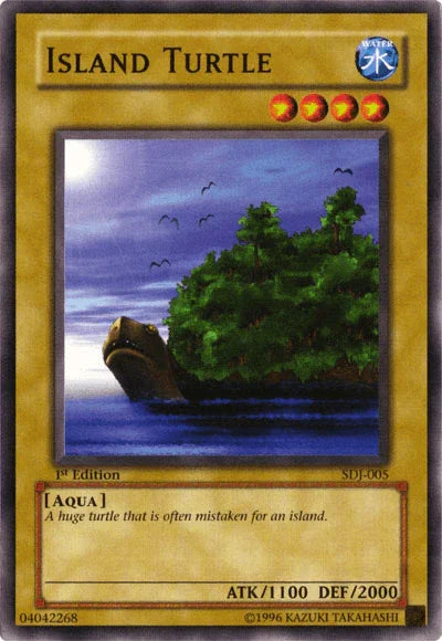 1st Edition, Aqua, Common, Normal Monster, Starter Deck: Joey, Unlimited, Water Island Turtle [SDJ-005] Common - Trading Card World