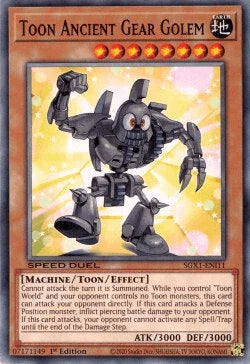 1st Edition, Common, Eath, Machine, Speed Duel GX: Duel Academy Box, Toon/Effect Monster Toon Ancient Gear Golem [SGX1-ENI11] Common - Trading Card World