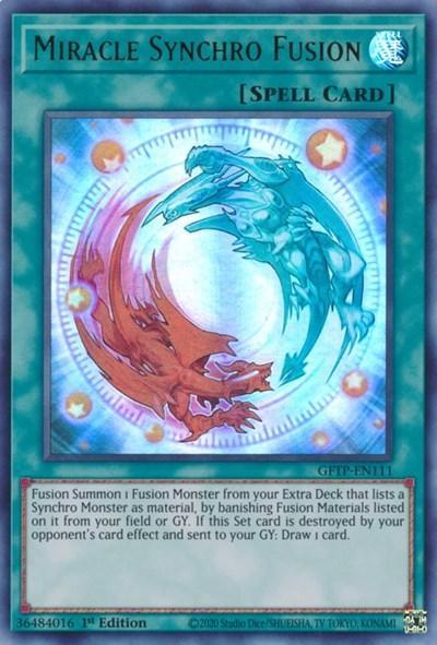 1st Edition, Ghosts from the Past, Normal Spell, Spell, Ultra Rare Miracle Synchro Fusion [GFTP-EN111] Ultra Rare - Trading Card World