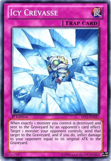1st Edition, Common, Normal Trap, Star Pack 2013, Trap, Unlimited Icy Crevasse [SP13-EN037] Common - Trading Card World