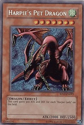 Dragon, Effect Monster, Retro Pack 2, Secret Rare, Unlimited, Wind Harpie's Pet Dragon [RP02-EN093] Secret Rare - Trading Card World