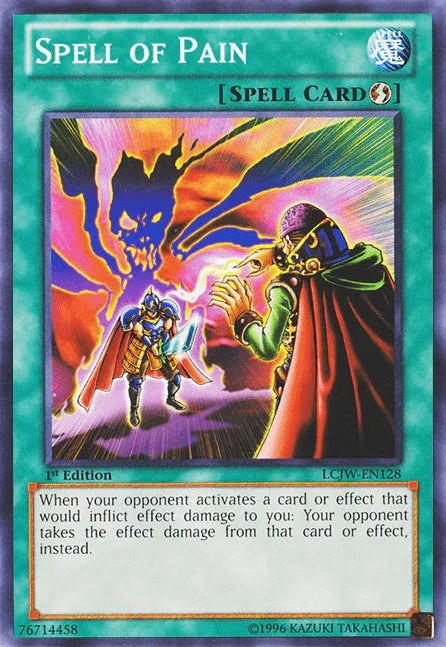 1st Edition, Common, Legendary Collection 4: Joey's World, Quick Play Spell, Spell Spell of Pain [LCJW-EN128] Common - Trading Card World