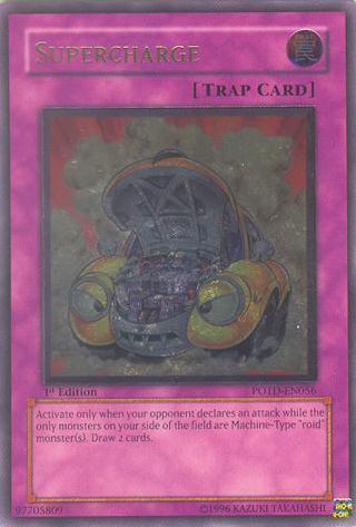 1st Edition, Normal Trap, Power of the Duelist, Trap, Ultimate Rare, Unlimited Supercharge [POTD-EN056] Ultimate Rare - Trading Card World