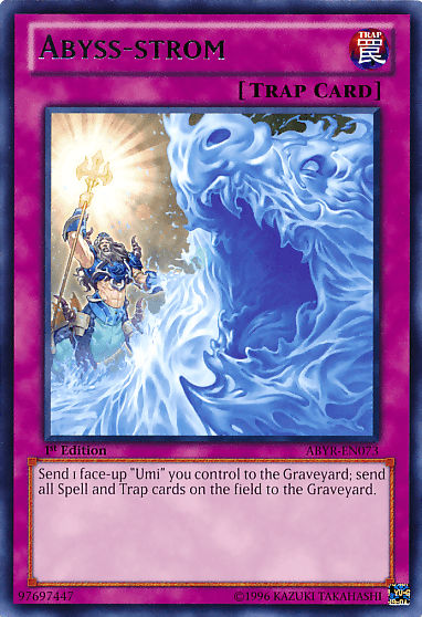 1st Edition, Abyss Rising, Normal Trap, Rare, Trap, Unlimited Abyss-strom [ABYR-EN073] Rare - Trading Card World