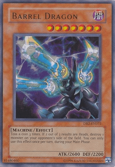Dark, Dark Beginning 2, Effect Monster, Machine, Ultra Rare, Unlimited Barrel Dragon [DB2-EN072] Ultra Rare - Trading Card World