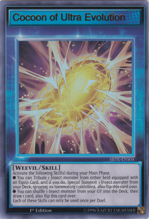 1st Edition, Skill, Speed Duel: Trials of the Kingdom, Ultra Rare, Weevil Cocoon of Ultra Evolution [SBTK-ENS04] Ultra Rare - Trading Card World