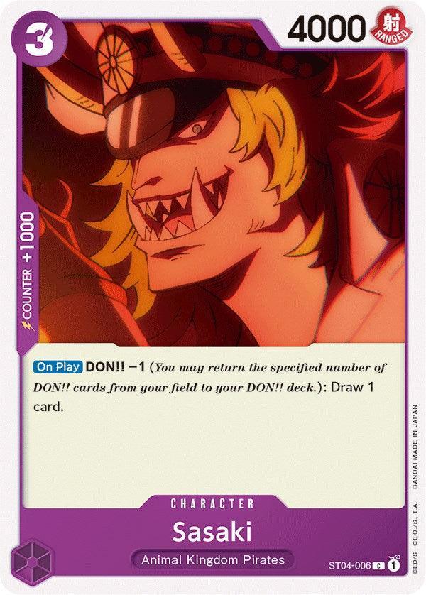 Animal Kingdom Pirates, Character, Common, Starter Deck: Animal Kingdom Pirates, Starter Decks Sasaki [Starter Deck: Animal Kingdom Pirates] - Trading Card World