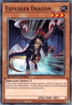 1st Edition, Common, Dragon, Earth, Effect Monster, Speed Duel GX: Duel Academy Box Exploder Dragon [SGX1-ENG08] Common - Trading Card World