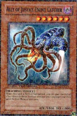 Dark, Duel Terminal 2, Effect Monster, Limited, Machine, Rare Ally of Justice Enemy Catcher [DT02-EN026] Rare - Trading Card World