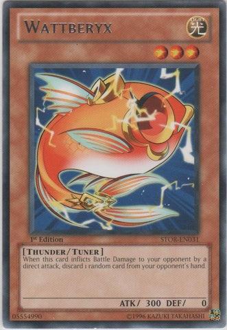 1st Edition, Light, Rare, Storm of Ragnarok, Thunder, Tuner Monster, Unlimited Wattberyx [STOR-EN031] Rare - Trading Card World