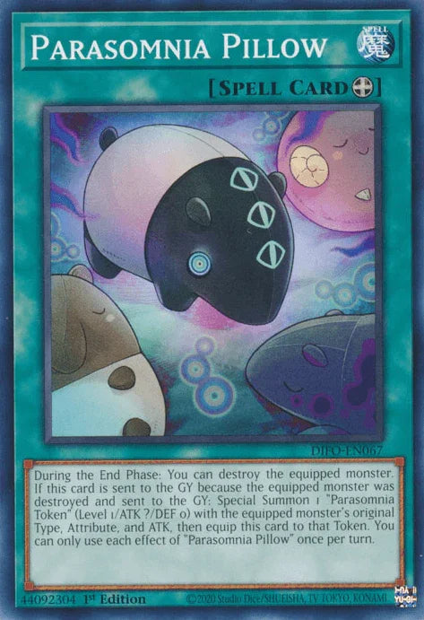 1st Edition, Common, Dimension Force, Equip Spell, Spell Parasomnia Pillow [DIFO-EN067] Common - Trading Card World