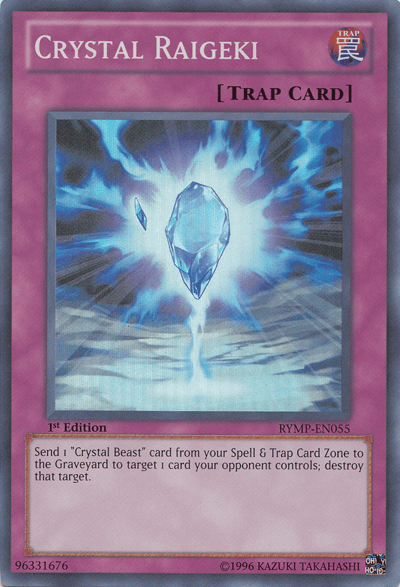 1st Edition, Normal Spell, Ra Yellow Mega Pack, Super Rare, Trap, Unlimited Crystal Raigeki [RYMP-EN055] Super Rare - Trading Card World