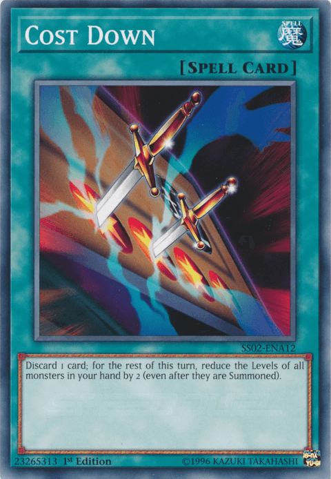 1st Edition, Common, Normal Spell, Speed Duel: Duelists of Tomorrow, Spell Cost Down [SS02-ENA12] Common - Trading Card World