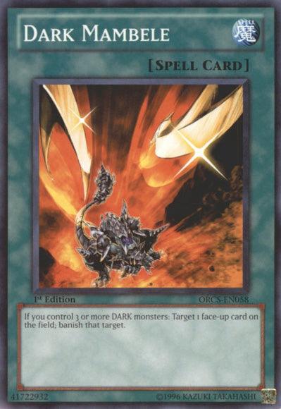 1st Edition, Common, Normal Spell, Order of Chaos, Spell, Unlimited Dark Mambele [ORCS-EN058] Common - Trading Card World