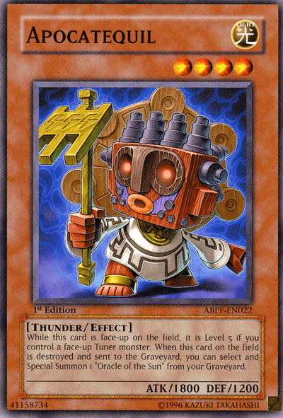 1st Edition, Absolute Powerforce, Common, Effect Monster, Light, Thunder, Unlimited Apocatequil [ABPF-EN022] Common - Trading Card World