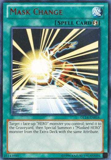 Duelist League Promo, Quick Play Spell, Rare, Spell, Unlimited Mask Change (Red) [DL14-EN016] Rare - Trading Card World