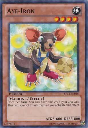 1st Edition, Earth, Effect Monster, Machine, Star Pack 2014, Starfoil Rare Aye-Iron [SP14-EN016] Starfoil Rare - Trading Card World