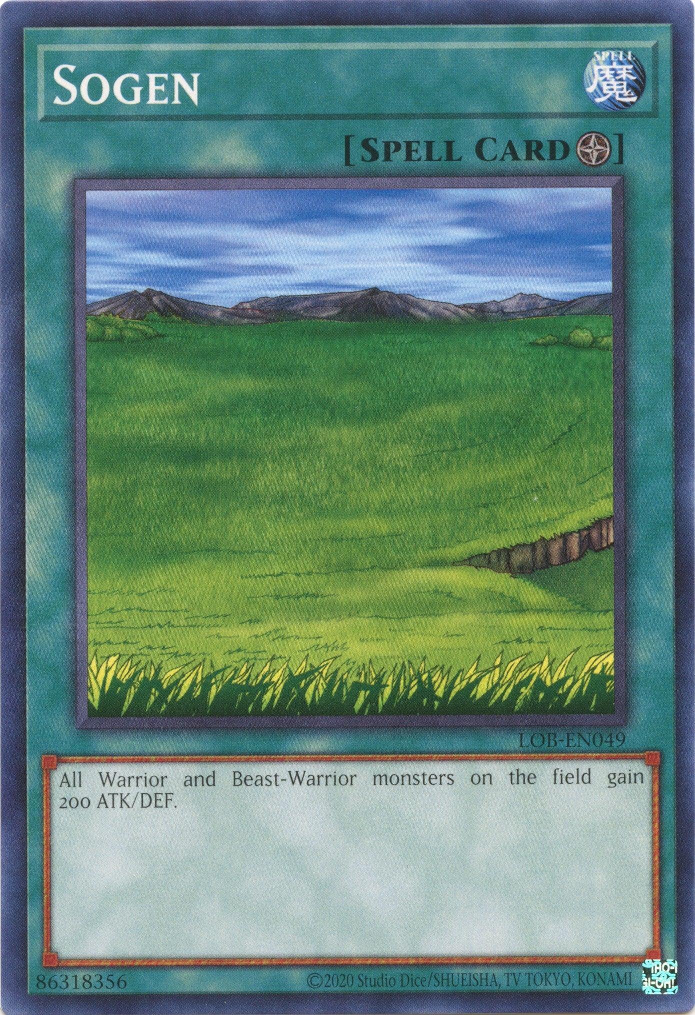 Common, Field Spell, Legend of Blue Eyes White Dragon (25th Anniversary Edition), Spell, Unlimited Sogen (25th Anniversary) [LOB-EN049] Common - Trading Card World