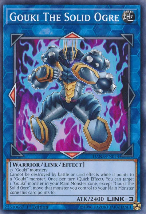 1st Edition, Common, Dark Neostorm, Earth, Link/Effect Monster, Unlimited, Warrior Gouki The Solid Ogre [DANE-EN044] Common - Trading Card World
