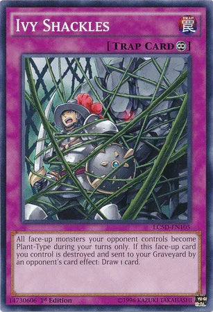1st Edition, Common, Continuous Trap, Legendary Collection 5D's, Trap Ivy Shackles [LC5D-EN105] Common - Trading Card World