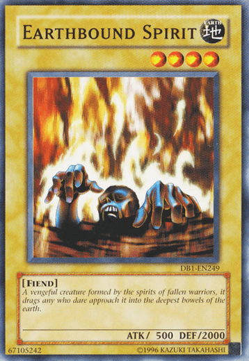 Common, Dark Beginning 1, Earth, Fiend, Normal Monster, Unlimited Earthbound Spirit [DB1-EN249] Common - Trading Card World