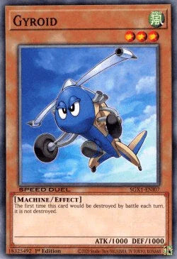1st Edition, Common, Effect Monster, Machine, Speed Duel GX: Duel Academy Box, Wind Gyroid [SGX1-ENI07] Common - Trading Card World