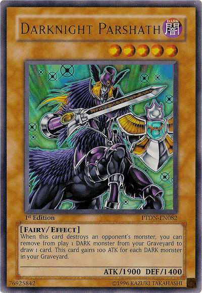 1st Edition, Dark, Effect Monster, Fairy, Phantom Darkness, Ultra Rare, Unlimited Darknight Parshath [PTDN-EN082] Ultra Rare - Trading Card World