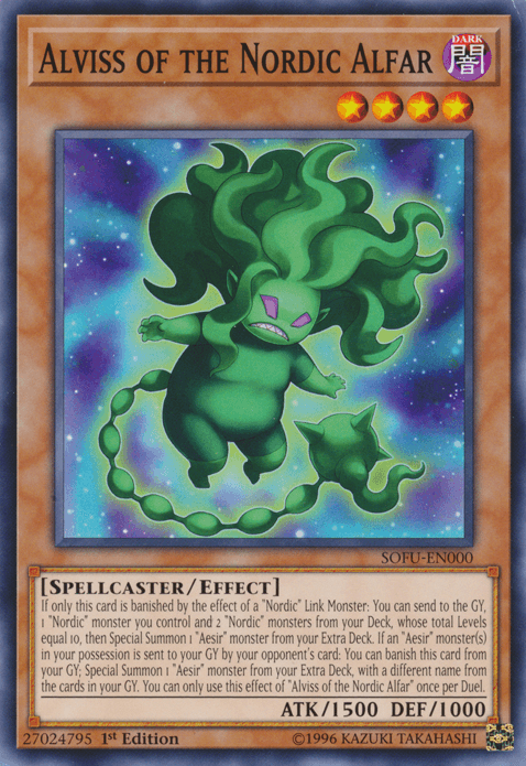 1st Edition, Common, Dark, Effect Monster, Soul Fusion, Spellcaster, Unlimited Alviss of the Nordic Alfar [SOFU-EN000] Common - Trading Card World