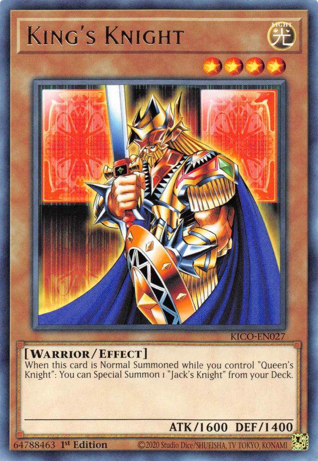 1st Edition, Effect monster, King's Court, Light, Rare, Warrior King's Knight [KICO-EN027] Rare - Trading Card World