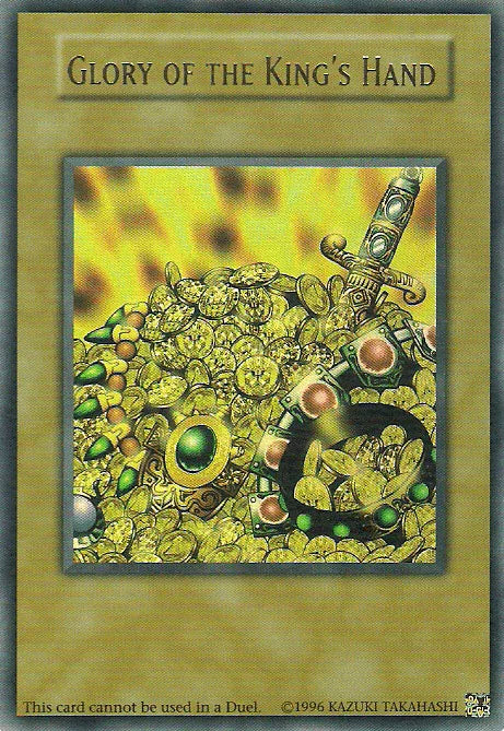 King of Games: Yugi's Legendary Decks, Limited, Non-Game Card, Ultra Rare Glory of the King's Hand Ultra Rare - Trading Card World