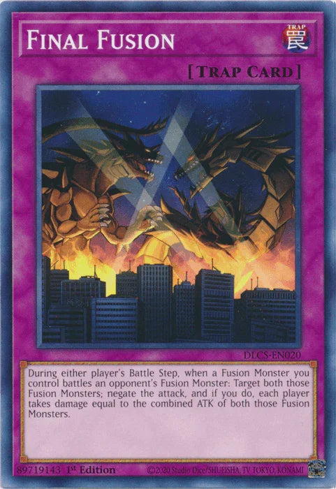 1st Edition, Common, Dragons of Legend: The Complete Series, Normal Trap, Trap Final Fusion [DLCS-EN020] Common - Trading Card World