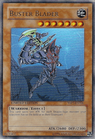 Anniversary Pack, Earth, Effect Monster, Limited, Ultra Rare, Warrior Buster Blader [YAP1-EN006] Ultra Rare - Trading Card World