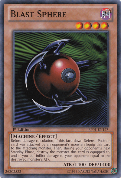 1st Edition, Battle Pack: Epic Dawn, Common, Dark, Effect Monster, Machine, Unlimited Blast Sphere [BP01-EN175] Common - Trading Card World